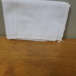 Flanela branca 28x38