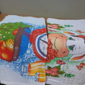 Pano de  prato  com sarja  38cmx69cm